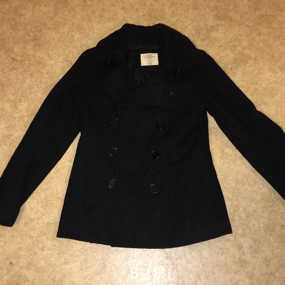 H&M black pea coat!!